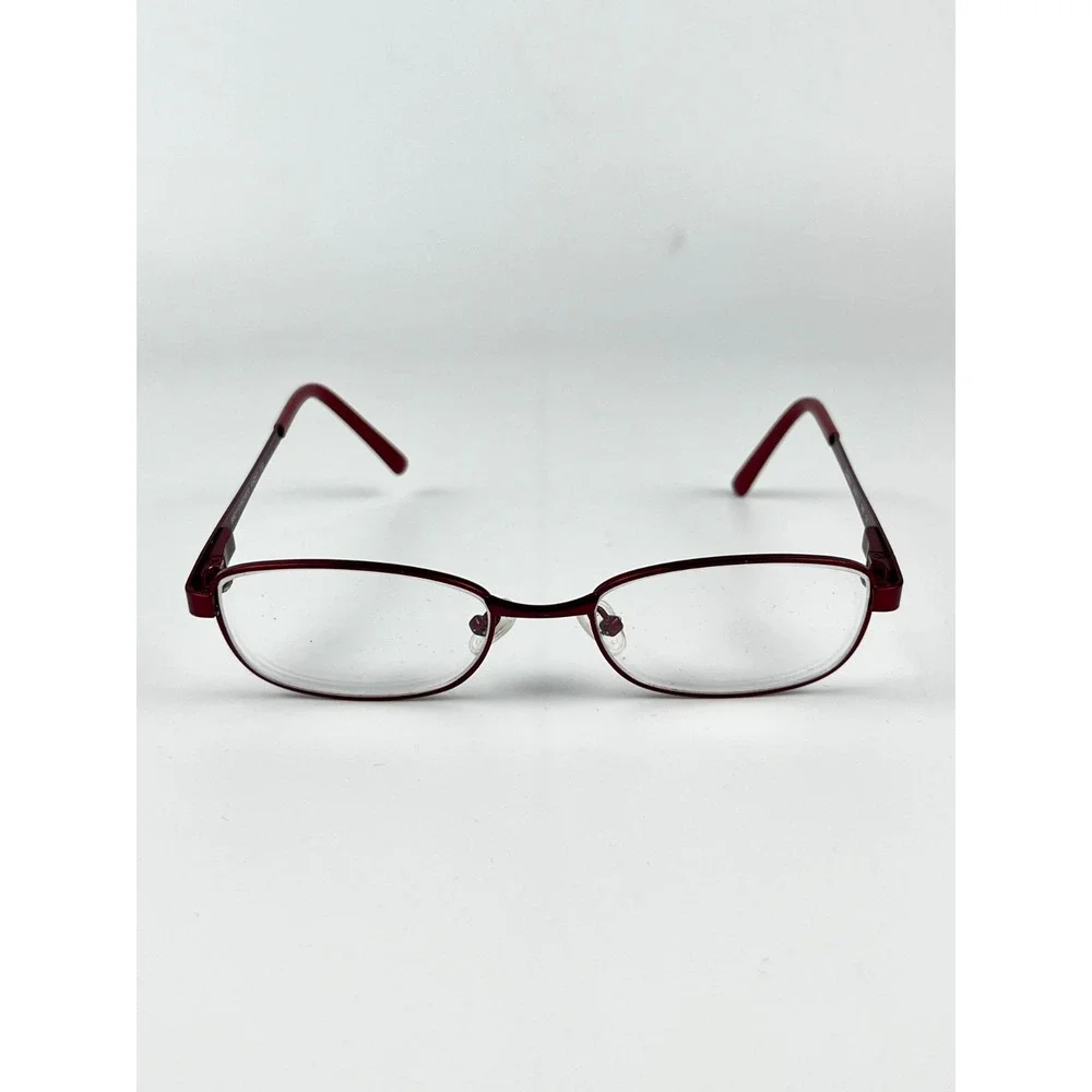 Seen Women's Eyeglasses Frame Maroon Plastic Cat Eye Full Rim 48-17-130‎ mm
